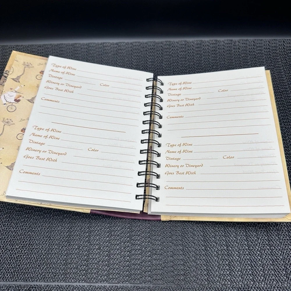 Jennifer Garant Wine Journal Present Company 2004 Hardcover Unused Gift Book
